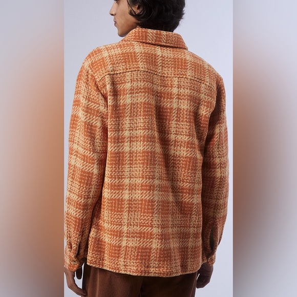 Urban Outfitters UO Men’s Check Filled Twill Work Overshirt Size XL - Picture 3 of 12